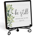 Home Decor, Farmhouse Be Still And Know That I Am God Shelf Decor For Living Room, Christian Gifts For Women Men, Entryway Tv Stand Fireplace Mantle Coffee Table Decoration (Still-12)
