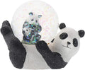 Elanze Designs Panda Bear Mommy and Cub Magical Whimsical Tabletop Dresser Nightstand Figurine Miniature 45MM Sturdy Polyresin Glitter Water Snow Globe Decoration