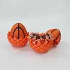 Enchanted 3D Egg with Miniature Inside - Handcrafted Printed Collectible | Fantasy Decor & Gift (Basketball Dragon & Egg (Box))