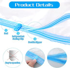3PCS Travel Compression Bags, Roll-Up Vacuum Storage Bags for Clothes Travel - No Vacuum Needed, Reusable Space Saver Bag for Luggage,Suitcase,Backpack (19.7x13.4In)