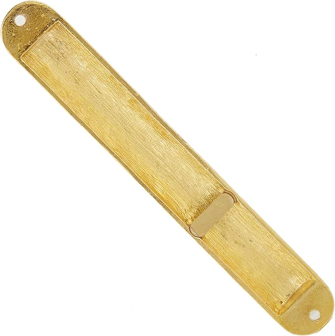 Matashi Gold Hand Painted Enamel 6 inch Mezuzah Embellished with Hebrew Shin Home Door Wall Decor Home Décor Jewish Holiday Housewarming Present House Blessing Gift for Holiday Festival