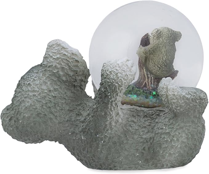 Elanze Designs Mommy Koala and Joey Baby Magical Whimsical Tabletop Dresser Nightstand Figurine Miniature 45MM Sturdy Polyresin Glitter Water Snow Globe Decoration