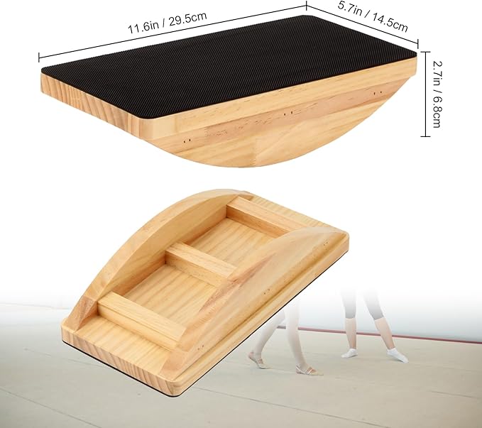 Cheer Balance Trainer, Wooden Cheer Flyer Stand, Cheer Stand for Cheerleading Flyer Balance, Cheer Flyer Stand Balance and Flexibility Trainer for Flexibility Core Strength (For beginners)
