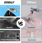 2PC Professional Vacuum Bags for Travel with 55W Super Power Electric Pump, Dobaly IP67 Reusable Vacuum Compression Bags for Suitcases and Backpack Space Saver Vacuum Bags Durable(2 Large+Pump)