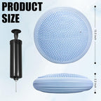 3 Pcs Inflated Wobble Cushion, Wiggle Seat & Balance Pad for Exercise, Home Yoga Balance Stability Training, Strengthen Core Muscles, Improve Posture, Balance Disc with Pump