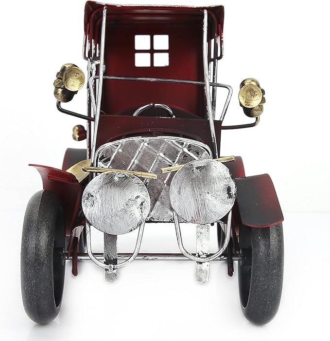 Metal Antique Vintage Car Model, Old Vintage Car Model, Antique Car with Miniature Classic Car Arts for Office Home Desktop Decoration