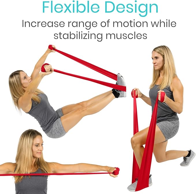 Vive Resistance Bands for Working Out (5 Pack) - Exercise & Workout Resistance Kit - Stretch, Elastic Loop Bands for Physical Therapy, Pilates, Yoga & Gym, for Men & Women
