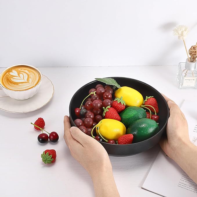 Stainless Steel Bowl Decorative Key Bowl Serving Bowl for Snack Fruit Dish Round Key Dish for Entryway Table Coffee Table Kitchen Counter, 8.3 Inches