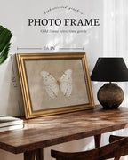 VIYYIEA Vintage Gold Framed Wall Art for Living Room,【Morpho polyphemus】-(16L x 12W)