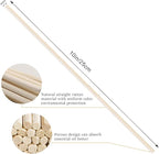 VFULIE 100PCS Reed Diffuser Sticks, Refill Replacement for Aroma Fragranc (100, Brown)