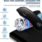 Under Desk Elliptical Machine – Electric Seated Pedal Exerciser for Seniors & Adults, Quiet Ellipse Leg Exerciser with 12-Speed Corded Electric Control, Remote, LCD Foot Pedals for Home Office Workout