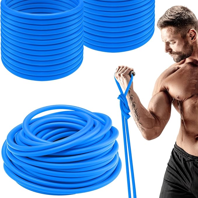 1 Roll Resistance Tubes Exercise Tubing 50ft Exercise Bands Tubing for Therapy, Lower Pilates, Home Workouts, Rehab Core