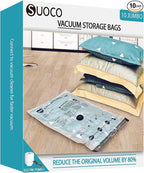 Travel Vacuum Storage Bags with Electric Pump, Space Saver Seal Compression Packing Bags for Clothing Bedding Comforters Blankets Pillows Clothes, 10 Jumbo