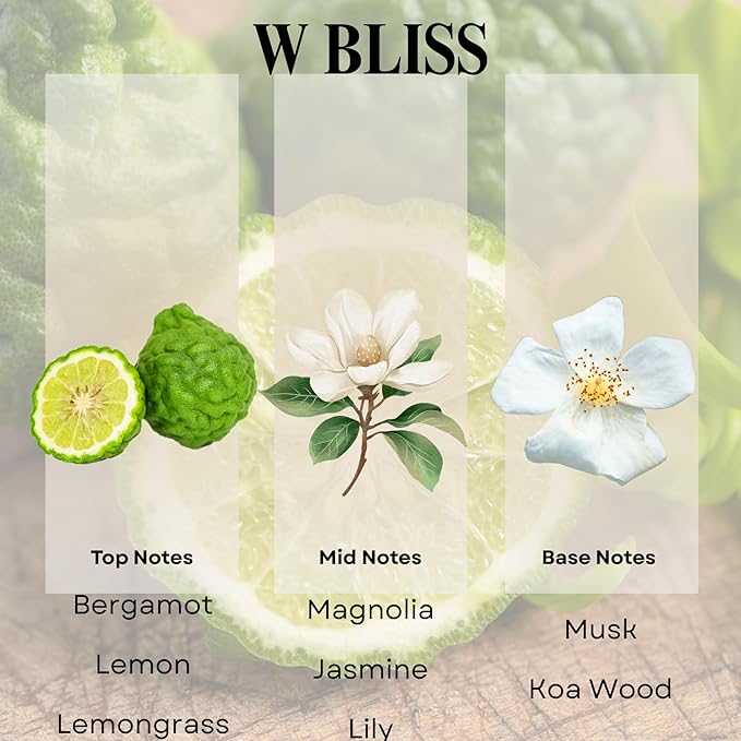 Scentia W Bliss Hotel Diffuser Oil - 120 mL 4.06 fl oz - Aromatherapy Fragrance Inspired by 5-Star Hotels - Thanksgiving & Holiday Gift | Notes of Bergamot, Lemongrass, Jasmine