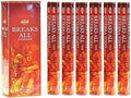 Hem Breaks All Incense Sticks (120 Sticks, 6 Boxes Inside) - 9 Inches Long, 20g per Box - | Perfect for Meditation | Rituals | Cleansing | Promote Relaxation, Tranquility & Serenity |