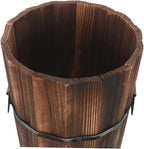 VALICLUD Capacity Wood Umbrella Holder Stand for Entryway Sturdy Wear Resistant Rack with Compact Design for Organizing Umbrellas and Walking Hall