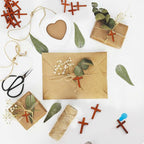 Yomirduy 50 Pack Wooden Crosses, Wall Crosses Small wooden Crosses for Crafts, Small Crosses, Easter Egg Fillers