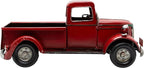 VILLAGE GIFT IMPORTERS Rustic Farmhouse-Style Decorative Red Pickup Truck | Set on Flat Surface in Your Office, Home, or Garage | Christmas Tree Farm Truck |12" x 5.5" x 5.5"