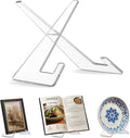 Americanflat Acrylic Easel Stand - 6" Tabletop Easel and Plate Stand - Lightweight Display Holders for Photos, Cards, Frames, Books, Magazines, Albums - Home or Office Decor