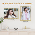 11x15 Aluminum Metal Picture Frame,Tempered Glass Gold Photo Frame 11x15 for Family Photo,Posters,Art,Document to Wall Mount Horizontally or Vertically