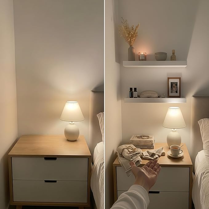 BAOBAB WORKSHOP Wood Floating Shelves for Wall 20 Inch, Solid Real Wooden Bathroom Shelf White Thick, Heavy Duty Wall Shelf Mounted 20 Kitchen Bedroom Rustic, White Finish, 20W × 6.7D, Set of 2