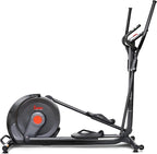 Sunny Health & Fitness Power Stride Smart Elliptical with 17.7" Stride & Pulse Sensor, 16 Level Magnetic Resistance Cross Trainer for Home Full Body Workout with SunnyFit App, Optional Electromagnetic