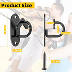 Resistance Band Wall Anchors System, Wall Mount Workout Anchors for Exercise Bands