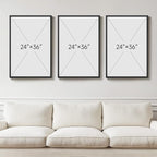Large Framed Green and White Abstract Wall Art for Living Room, 3 Piece Modern Canvas Prints Paintings Artwork for Walls, Minimalist Geometric Pictures for Hallway Dining Bedroom Wall Decor 24x36 In