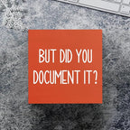 Halloween Office Desk Decorations - But Did You Document Sign, Work Gifts for Accountant HR Boss Employee Coworker, Cubicle Shelf Table Decor