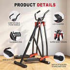 HOTWAVE Air Walker Exercise Machine, Home Space Walker Aerobic Stepper, Foldable Elliptical for Small Spaces - Cross Trainer Glider Exercise Machine for Men and Women Fitness Equipment