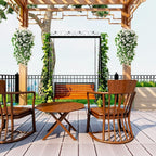 Artificial Fake Hanging Flowers Plants for Outdoor Spring Summer Decoration, 2PCS Faux Silk Violet UV Resistant Look Real Trailing Vines for Outside Home Planter Porch Patio(White)