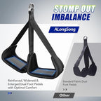 Pull Up Assistance Bands with Foot Support Pedal - Upgraded Heavy Duty Resistance Bands Adjustable Weight/Height with 80Lbs Bands&Measured Strap for Strength Training Home Gym