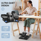 Under Desk Elliptical Machine for Senior Mini Elliptical Leg Exerciser with Remote Quiet Portable Electric Seated Foot Pedal Exerciser for Home Office