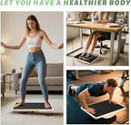 Professional Wooden Balance Board for Adults-Anti-Slip 350LBS Wobble Board for Physical Therapy, Standing Desk, Core Strength-Rocker Board,Balancing Board