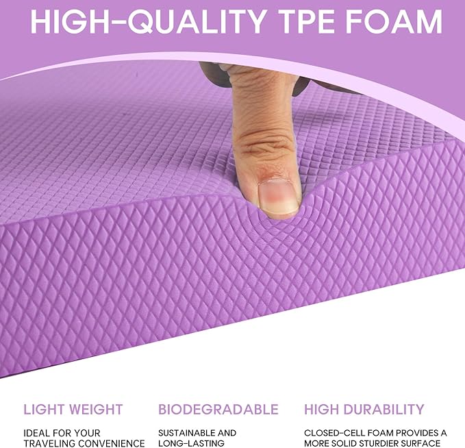 Balance Pad – Stability Trainer for Balance, Stretching, Physical Therapy, Exercise, Mobility, Rehabilitation and Core Training Non-Slip Closed Cell Foam Premium Balance Pad Knee Pad