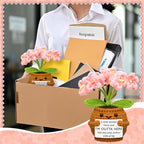 Wavwavw Coworker Leaving Gifts for Women Men, Positive Flower Doll Crochet with Card Funny Farewell Going Away Goodbye Gifts for Coworkers Employee Teacher Friends Retirement(Cute Style)