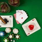 Amylove 2 Pcs Cool Ashtray Creative Poker Ceramic Cigarette Ashtray for Stoners Ceramic Poker Cigarette Accessories for Home Office Stoner Room Decor Men Women Gift Supplies
