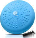 Tumaz Wobble Cushion - Wiggle Seat to Improve Sitting Posture & Stay Focused for Sensory Kids, Balance Disc to Core Strength & Flexible Seating [Extra Thick Balance Board, Pump Included Wobble Board]