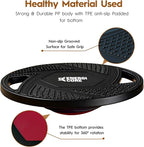 Energi Core Balance Board for Standing Desk and Core Workout - Anti-Slip Surface - Black, Green