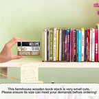 Ycyfckdr Decorative Wood Book Stack for Home, Welcome to Our Beautiful Chaos, Rustic Table and Living Room Bookshelf Farmhouse Decor (L67)