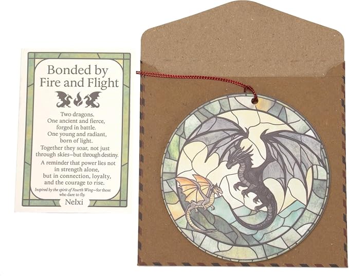 Dragon Ornament, Fantasy Acrylic Round Ornament with Two Dragons, Gothic Home Decoration, Mythical Creature Christmas Ornament 2026, Unique Gift for Dragon Lovers, Fantasy Decor for Men and Women
