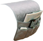 5 Pockets TV Remote Control Holder Couch Sofa Tray Armrest Organiser Oxford Chair Couch Caddy Sofa Armrest Bag Bedside Storage Hanging Organiser for Magazine Books Snack Mobile DVD Cellphone (gray)