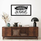 Life Positive Quote Vintage Style Wooden Signs with Bible Quotes Its the Most Wonderful Wine of the Year Black Frame Wooden Plaque Housewarming Gift for Desk Farmhouse Porch Cottage Wall Decor 12x22in
