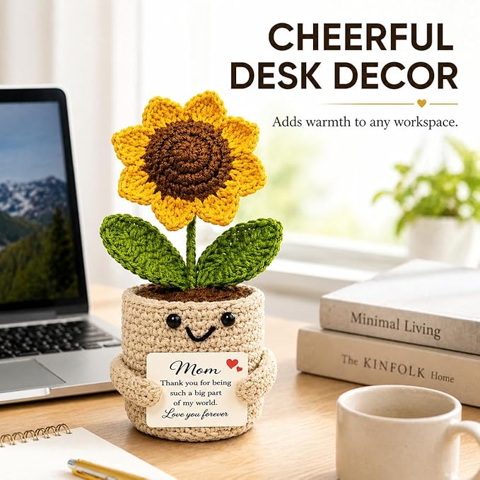 Velyra “Thank You for Being Such a Big Part of My World Love You Forever” Thank You Gifts for Mom from Daughter Son, Desk Decor, Mother’s Day Birthday, for Mom in Law Stepmom