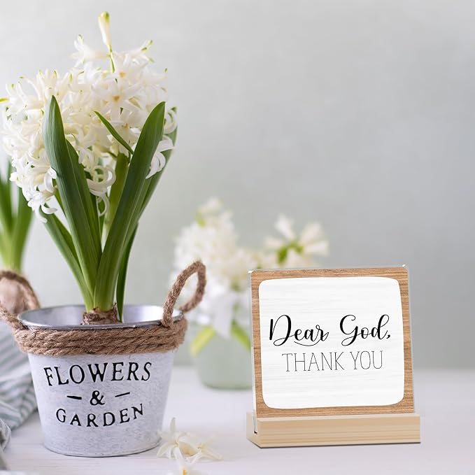 Farmhouse Decor, Acrylic Christian God Home Decorations, Aesthetic Entry Way Table Shelf Decor, Living Room Table Accessories, Boho Office Decorations For Work (08)