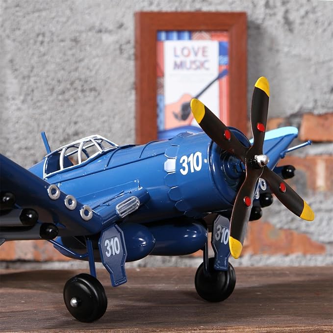 Corsair Metal Model Airplane Kit - Retro Iron Military Aircraft Model Decorative Collectible Metal Diecast Plane Model Vintage Home Decor Gifts