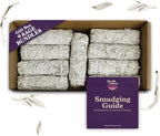 White Sage Smudge Sticks | California Sage Incense Sticks for Home Cleansing, Spiritual Smudging Rituals and Meditation | Sustainably Sourced 4 inch White Sage Bundle | Smudge Kit of 9