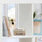 Mini Decorative Books For Home Decor, Small Wood Book Stack For Table Decor, Home Sweet Home decoration Books For Living Room Bookshelf, Farmhouse Stacked Books decoration（L49)