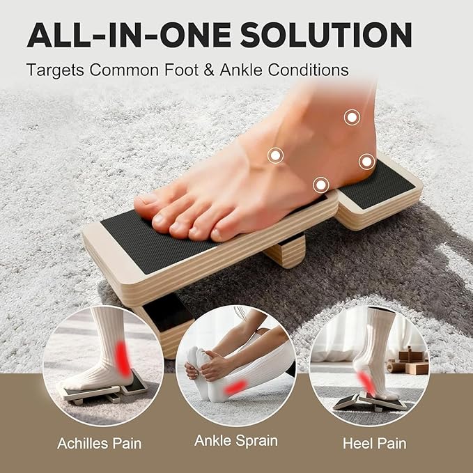 Ankle Strengthener & Ankle Balance Board for Sprained Ankles, Plantar Fasciitis Relief, Posture Correction, Stability Training, Rehab & Injury Prevention – Foot Strengthener for Home & Gym Use