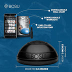 BOSU 6.5 Inch Balance Pods, Stability and Balance Exercise Workout Equipment for Home Gym, Core Training, Physical Therapy and Fitness, 2 Pack